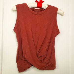 2 SO Brand Cropped Twist Front Tank Tops